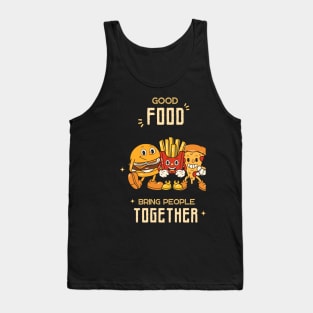 Vintage Instagram Story - Good Food bring people together Tank Top